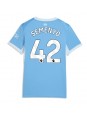 Ženski Nogometna dresi replika Manchester City Antoine Semenyo #42 Domači 2026-27 Kratek rokav Ženski Nogometna dresi replika Manchester City Antoine Semenyo #42 Domači 2026-27 Kratek rokav